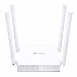 TP-LINK Archer C24  AC750 Dual Band Wireless Router, 433Mbps at 5GHz + 300Mbps at 2.4GHz, 802.11a/b/g/n/ac, 1 WAN + 4 LAN, Multi-Mode 3in1: Router / Access Point / Range Extender Mode, Wireless On/Off, 4 fixed antennas, Guest Network